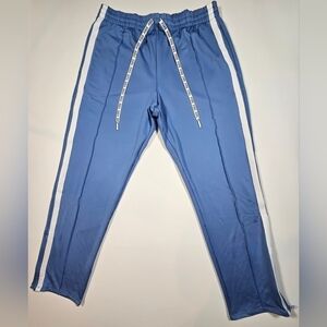 Victoria's Secret PINK Active Track Pants Drawstring Elastic Waist Blue XL